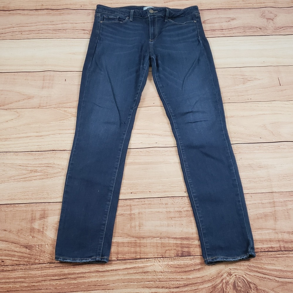 Paige Jeans Womens 32 Blue Skinny Skyline Mid Rise Jeggings‎ Stretch Ladies *